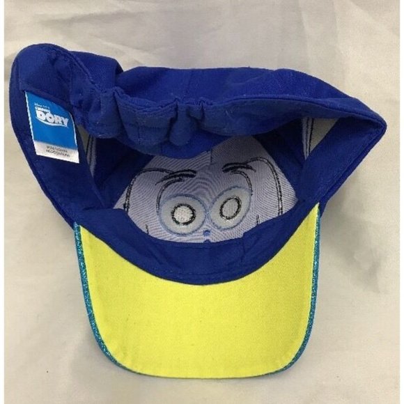 Finding Dory Disney Pixar Kid's Hat Glitter Blue Elastic One Size Child Ball Cap - Picture 6 of 8